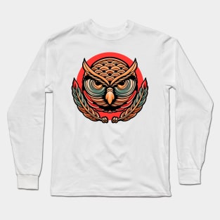 owl head tattoo Long Sleeve T-Shirt